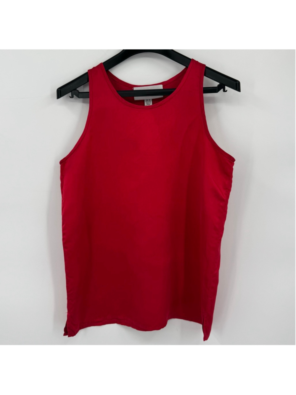 Vintage Vittadini Sport Red Silk Tank Top M